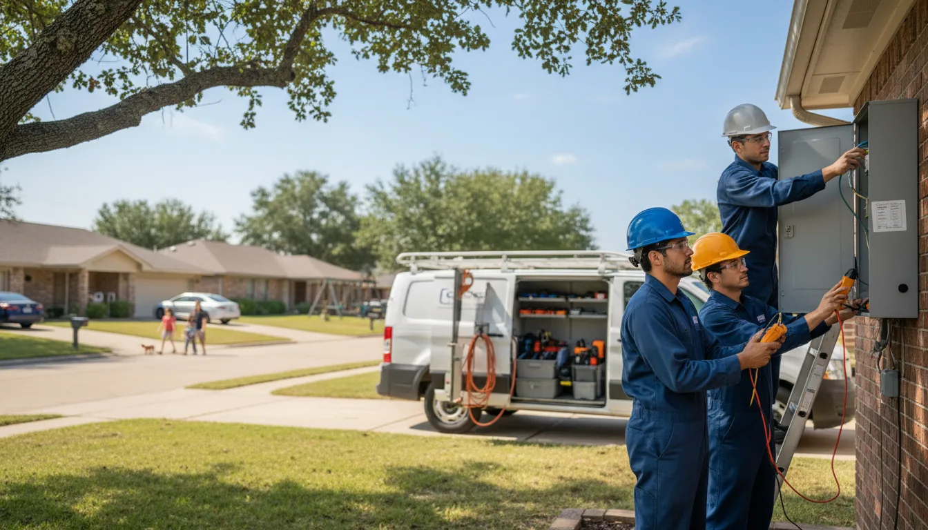 Certified electrician providing emergency electrical services in Broadlands, IL